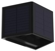 Aplică LED solară WINGS LED/2W/3,2V 3000K IP54 neagră