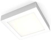 BKLICHT LED Plafoniera alba 17/17/3,2 cm