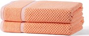 Set de 2 prosoape de baie din frotir MODENA caisă 70 x 140 cm