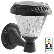 Lampă LED de perete solară dimabilă LED/0,8W/5,5V IP44 + telecomandă