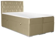 Pat matrimonial Boxspring 140 cm Ronda (auriu) (cu sp. depozitare). 1044226