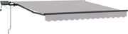 vidaXL Cortina Retractabilă Manual Gri deschis 300 x 250 cm țesătură