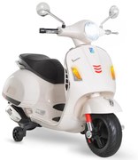 HOMCOM Motocicletă Electrică pentru Copii, 6V cu Muzică, Lumini și Sunete, 102x50,5x75,5 cm, Alb | Aosom Romania