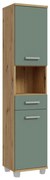Dulap de baie VENOM, verde/stejar artisan