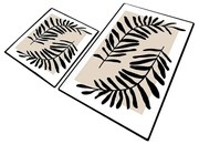 Covorașe de baie bej 2 buc. 60x100 cm Casting – Foutastic