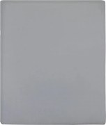 vidaXL Cearșaf de pat cu elastic, 2 buc., gri, 160x200 cm, bumbac