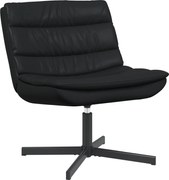 vidaXL Scaun pivotant Negru 63 x 75 x 76 cm PU lucios