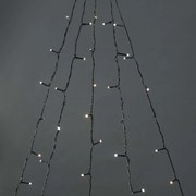 Nedis WIFILXT12W200 - Perdea LED de Crăciun, 200 LED / 8 funcții, 5 x 4 m, IP65, Wi‑Fi compatibil Tuya