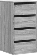 vidaXL Dulap colț cu sertare sonoma gri 40x41x76 cm lemn prelucrat