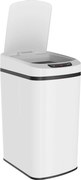 HOMCOM Coș de Gunoi de 12L cu Senzor Infraroșu, Buton Touch și Găleată Detașabilă, Coș de Gunoi din Oțel Inoxidabil, ABS și PP, 28x22x41 cm, Alb | Aosom Romania