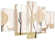 Tablou - Pădure ilustrată (150x105 cm)