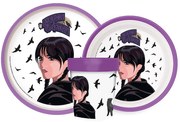 Wednesday Nevermore Academy set de masă antiderapant, set de micro plastic