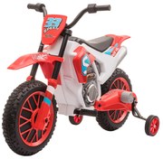 Motocicleta de Cros Electrica pentru Copii HOMCOM, Baterie 12V | Aosom Romania