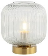 Veioza, lampa de masa design modern Burg transparent, alama