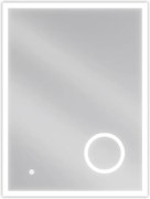 Mexen Kala oglindă de baie iluminată cu oglindă cosmetică 60 x 80 cm, LED 6000K, antiaburire - 9820-060-080-611-00