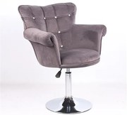 HR804CN Scaun Grafit din Catifea