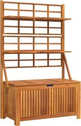 vidaXL Cutie de depozitare cu spalier, 99x50x160 cm, lemn masiv acacia