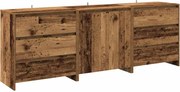 vidaXL Bufetă 3 piese Lemn vechi Lemn prelucrat