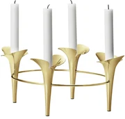 Sfeșnic din inox Bloom, auriu - Georg Jensen