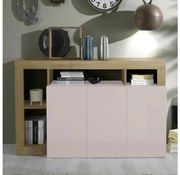 Comodă LENOR cașmir/maro