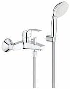 Baterie cada - dus Grohe Eurosmart cu set de dus Tempesta 100 crom
