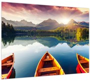 Tablou - Lac cu bărci (70x50 cm)