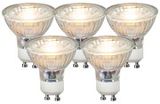 Set 5 becuri LED GU10 COB 3.5W 330 lm 3000K