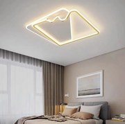 Lustra LED G3943 GD – 160W, cu telecomanda, 3 temperaturi de culoare