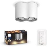 Spot LED dimabil Hue PILLAR 2xGU10/5W/230V Philips + telecomandă