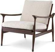 Fotoliu elegant design LUX Manzo maro / bouclé cream