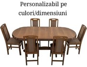 SET COM 1 MASA 160/195/95/76 + 6 SCAUNE