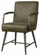 Scaun piele artificiala Belmonte verde inchis