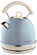 Ceainic electric Ariete VINTAGE 2877/05, 2000W, 1.7 L, Corp din otel, Suprafata rece, Baza 360°, Albastru