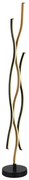 Lampadar LED, lampa de podea design modern Geronimo negru, maro