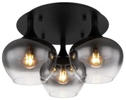 Plafoniera 3L design modern Maxy negru