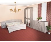 Dormitor Roma Sonoma cu pat 140x200 cm