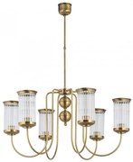 Candelabru 6 brate design clasic din alama OLZANO
