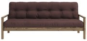 Canapea maro închis extensibilă 205 cm Knob – Karup Design