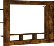 vidaXL Dulap TV, stejar fumuriu, 152x22x113 cm, lemn prelucrat