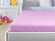 Cearsaf Jersey pentru patut de copii EXCLUSIVE 70x140 cm mov