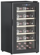 HOMCOM Frigider Vin pentru 41 de Sticle cu Temperatură Reglabilă Negru | Aosom Romania