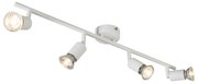 Spotlight modern alb inclinabil cu 4 lumini - Jeany