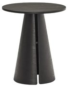 Masă de dining rotundă cu blat cu aspect de lemn de frasin ø 65 cm Cep – Teulat