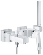 Set baterie cada Grohe Eurocube, para dus inclusa, cartus ceramic, diverter, Crom-23141000