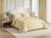 Lenjerie de pat din bumbac CALMORA galben deschis Dimensiune lenjerie de pat: 2 buc 70 x 90 cm | 200 x 200 cm