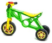 Tricicleta tip motocicleta fara pedale pentru copii MOTO ORION™, Model sport, Stabilitate marita, Verde