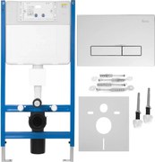 Cadru WC incastrat Rea cu buton HD crom