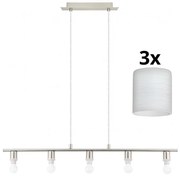 Lustră LED pe cablu Eglo MY CHOICE 5xE14/4W/230V crom/alb