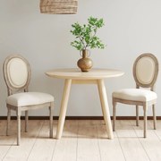 HOMCOM Set 2 Scaune Capitonate Vintage, Design Elegant, pentru Living sau Sufragerie, Albe | Aosom Romania