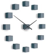 Ceas de design Future Time FT3000GY Cubic grey, autoadeziv, diam. 50 cm